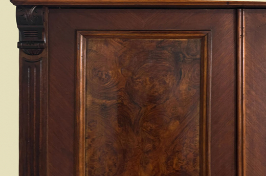 1880er Kleiderschrank ANTIK Gründerzeit Nußbaum VINTAGE Schrank von 1880
