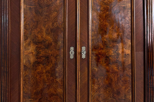 1880er Kleiderschrank ANTIK Gründerzeit Nußbaum VINTAGE Schrank von 1880