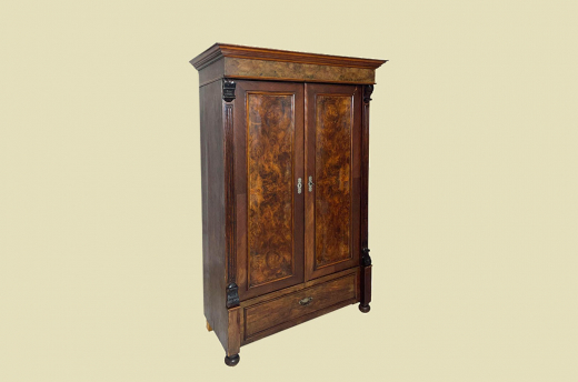 1880er Kleiderschrank ANTIK Gründerzeit Nußbaum VINTAGE Schrank von 1880