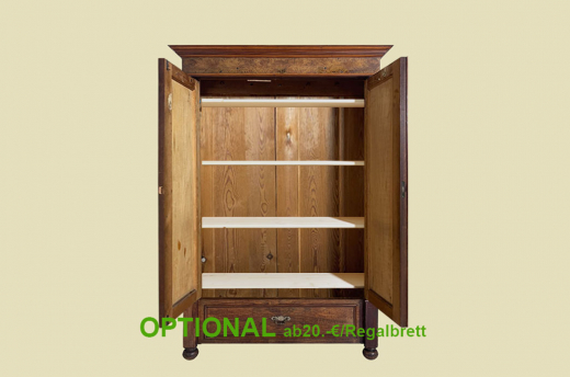 1880er Kleiderschrank ANTIK Gründerzeit Nußbaum VINTAGE Schrank von 1880