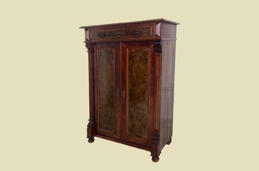 1880er Vertiko ANTIK Gründerzeit VINTAGE Nußbaum Kommode Schrank von 1880