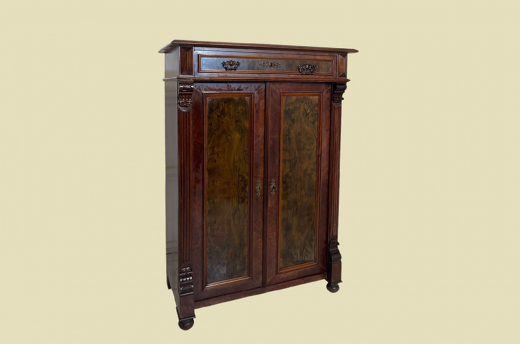 1880er Vertiko ANTIK Gründerzeit VINTAGE Nußbaum Kommode Schrank von 1880