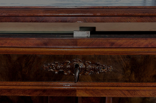 1880er Vertiko ANTIK Gründerzeit VINTAGE Nußbaum Kommode Schrank von 1880