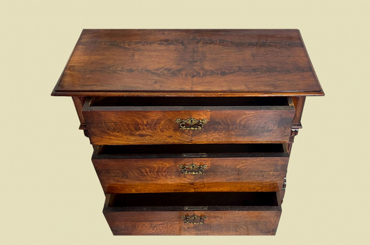 1880er Kommode ANTIK Gründerzeit Nußbaum Sideboard Schrank von 1880