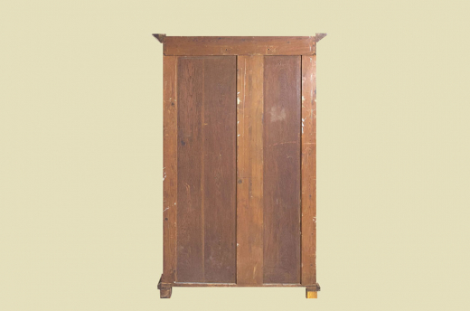 1880er Kleiderschrank ANTIK Gründerzeit VINTAGE Eiche Säulen Schrank von 1880