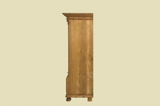 1880er Vitrine ANTIK Gründerzeit VINTAGE Weichholz Bücherschrank Schrank von 1880