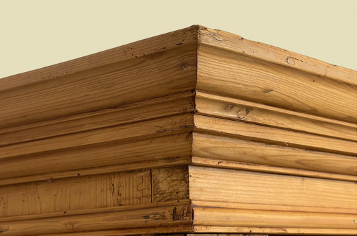 1880er Vitrine ANTIK Gründerzeit VINTAGE Weichholz Bücherschrank Schrank von 1880