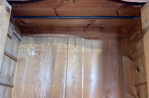 1840er ANTIK Schrank Louis Philippe VINTAGE Wäsche Kleiderschrank von 1840