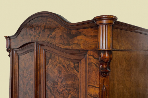 1840er ANTIK Schrank Louis Philippe VINTAGE Wäsche Kleiderschrank von 1840