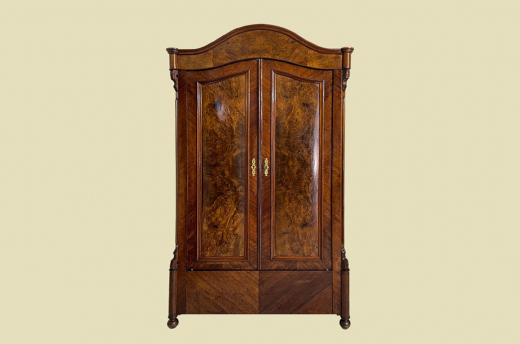 1840er ANTIK Schrank Louis Philippe VINTAGE Nußbaum Wäscheschrank von 1840