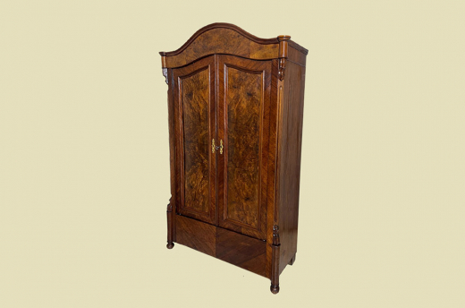 1840er ANTIK Schrank Louis Philippe VINTAGE Nußbaum Wäscheschrank von 1840