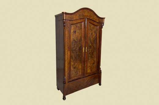 1840er ANTIK Schrank Louis Philippe VINTAGE Nußbaum Wäscheschrank von 1840