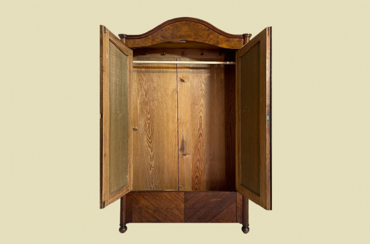 1840er ANTIK Schrank Louis Philippe VINTAGE Nußbaum Wäscheschrank von 1840