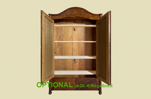 1840er ANTIK Schrank Louis Philippe VINTAGE Nußbaum Wäscheschrank von 1840
