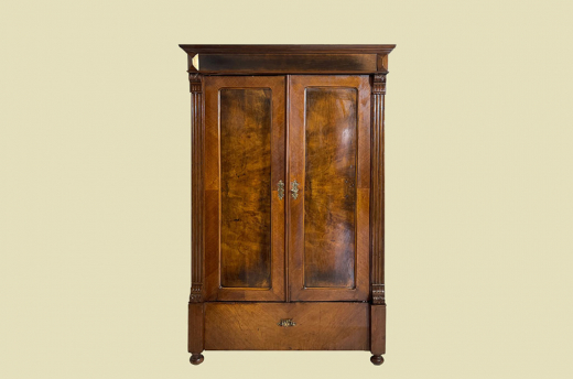 1880er Kleiderschrank ANTIK Gründerzeit Nußbaum VINTAGE Schrank von 1880