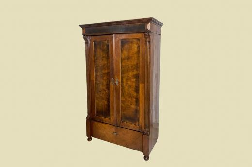 1880er Kleiderschrank ANTIK Gründerzeit Nußbaum VINTAGE Schrank von 1880