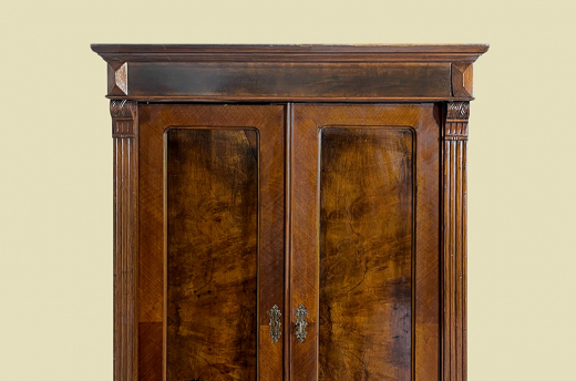 1880er Kleiderschrank ANTIK Gründerzeit Nußbaum VINTAGE Schrank von 1880