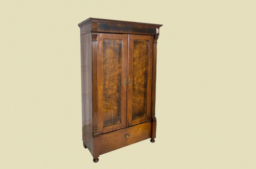 1880er Kleiderschrank ANTIK Gründerzeit Nußbaum VINTAGE Schrank von 1880
