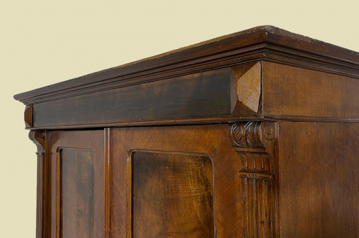1880er Kleiderschrank ANTIK Gründerzeit Nußbaum VINTAGE Schrank von 1880