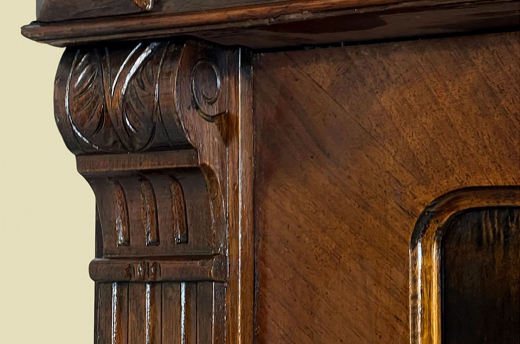 1880er Kleiderschrank ANTIK Gründerzeit Nußbaum VINTAGE Schrank von 1880