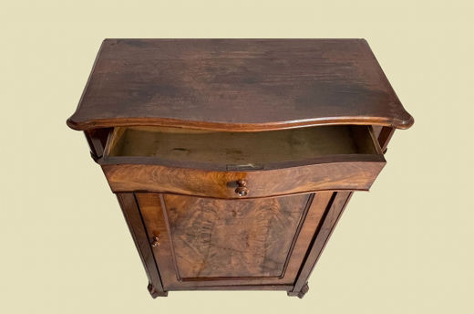 1840er Vertiko ANTIK Louis Philippe Mahagoni VINTAGE Schrank Kommode von 1840