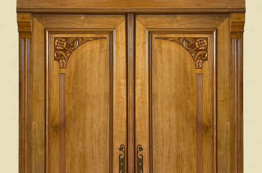 1920er Kleiderschrank ANTIK Jugendstil VINTAGE Lebensbaum Schrank von 1920