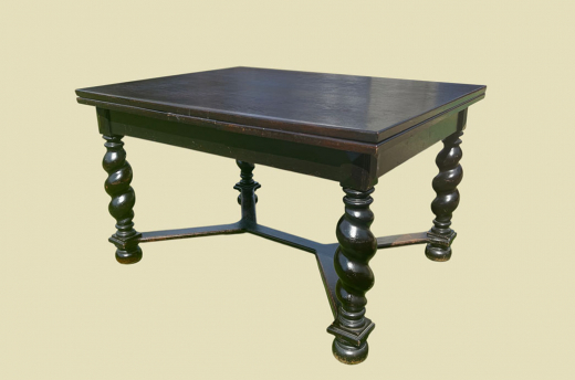 Großer Tisch ANTIK Gründerzeit VINTAGE Danziger Barock Kulissentisch Esstisch von 1880