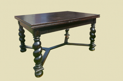 Großer Tisch ANTIK Gründerzeit VINTAGE Danziger Barock Kulissentisch Esstisch von 1880