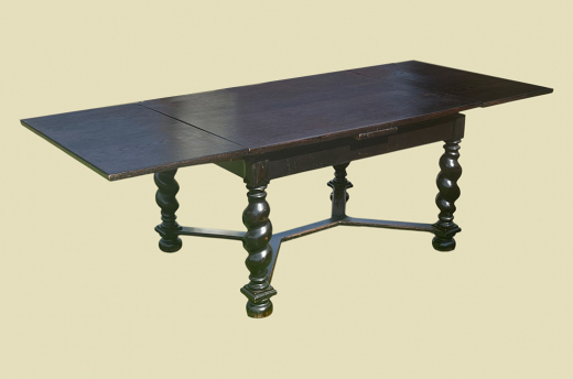 Großer Tisch ANTIK Gründerzeit VINTAGE Danziger Barock Kulissentisch Esstisch von 1880