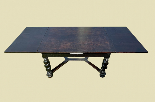 Großer Tisch ANTIK Gründerzeit VINTAGE Danziger Barock Kulissentisch Esstisch von 1880