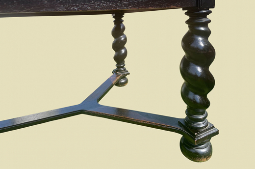 Großer Tisch ANTIK Gründerzeit VINTAGE Danziger Barock Kulissentisch Esstisch von 1880