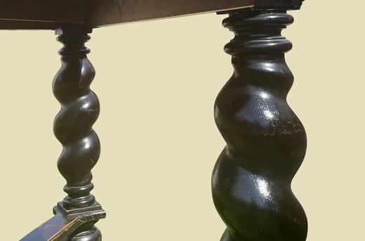 Großer Tisch ANTIK Gründerzeit VINTAGE Danziger Barock Kulissentisch Esstisch von 1880