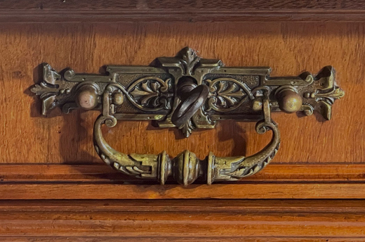 1880er Kommode ANTIK Gründerzeit VINTAGE Nußbaum Halbschrank Schrank von 1880