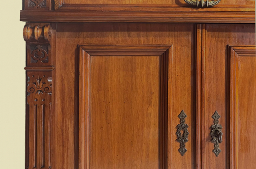 1880er Kommode ANTIK Gründerzeit VINTAGE Nußbaum Halbschrank Schrank von 1880