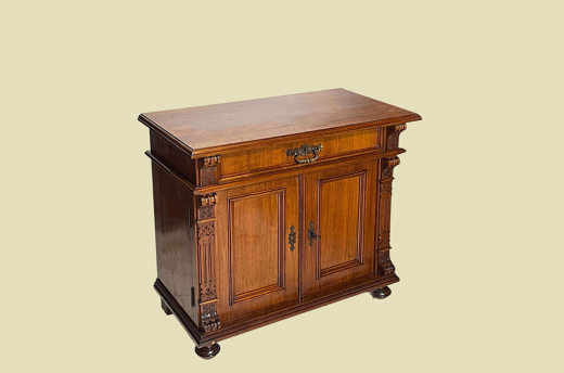 1880er Kommode ANTIK Gründerzeit VINTAGE Nußbaum Halbschrank Schrank von 1880