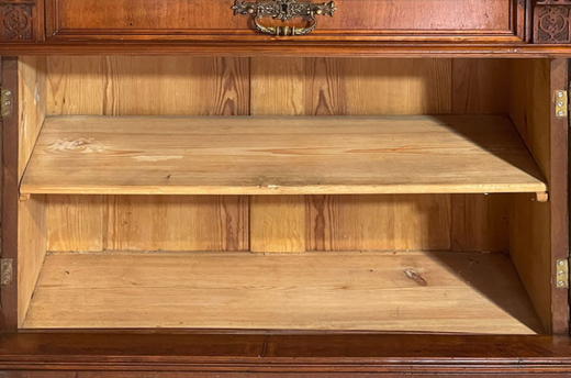 1880er Kommode ANTIK Gründerzeit VINTAGE Nußbaum Halbschrank Schrank von 1880