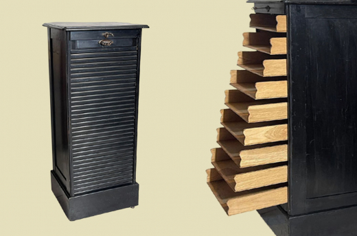 1920er Rolladenschrank ANTIK Jugendstil VINTAGE Art Deco Notenschrank von 1920