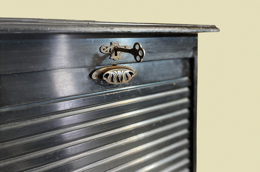 1920er Rolladenschrank ANTIK Jugendstil VINTAGE Art Deco Notenschrank von 1920