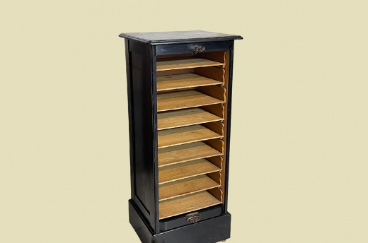 1920er Rolladenschrank ANTIK Jugendstil VINTAGE Art Deco Notenschrank von 1920