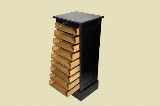 1920er Rolladenschrank ANTIK Jugendstil VINTAGE Art Deco Notenschrank von 1920