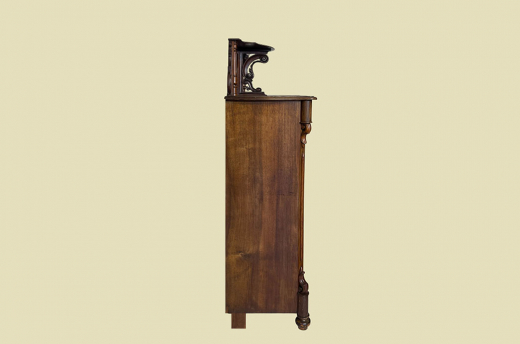 1840er Vertiko ANTIK Louis Philippe Nußbaum VINTAGE Schrank Kommode von 1840
