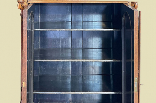 1840er Vertiko ANTIK Louis Philippe Nußbaum VINTAGE Schrank Kommode von 1840