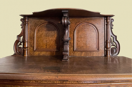 1840er Vertiko ANTIK Louis Philippe Nußbaum VINTAGE Schrank Kommode von 1840