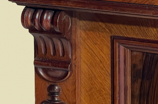 1880er Kommode ANTIK Gründerzeit VINTAGE Nußbaum Halbschrank Schrank von 1880