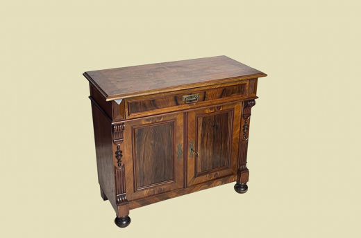 1880er Kommode ANTIK Gründerzeit VINTAGE Nußbaum Halbschrank Schrank von 1880