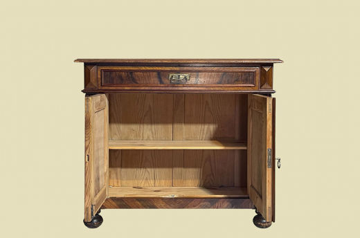 1880er Kommode ANTIK Gründerzeit VINTAGE Nußbaum Halbschrank Schrank von 1880