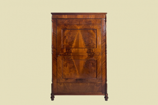 ANTIK Schrank Biedermeier VINTAGE Mahagoni Wäsche Kleiderschrank von 1820