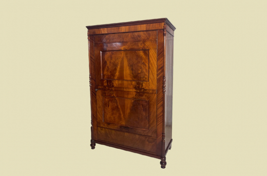 ANTIK Schrank Biedermeier VINTAGE Mahagoni Wäsche Kleiderschrank von 1820