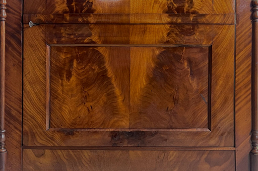 ANTIK Schrank Biedermeier VINTAGE Mahagoni Wäsche Kleiderschrank von 1820
