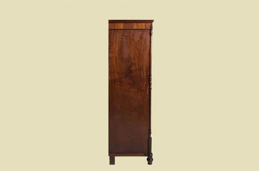 ANTIK Schrank Biedermeier VINTAGE Mahagoni Wäsche Kleiderschrank von 1820